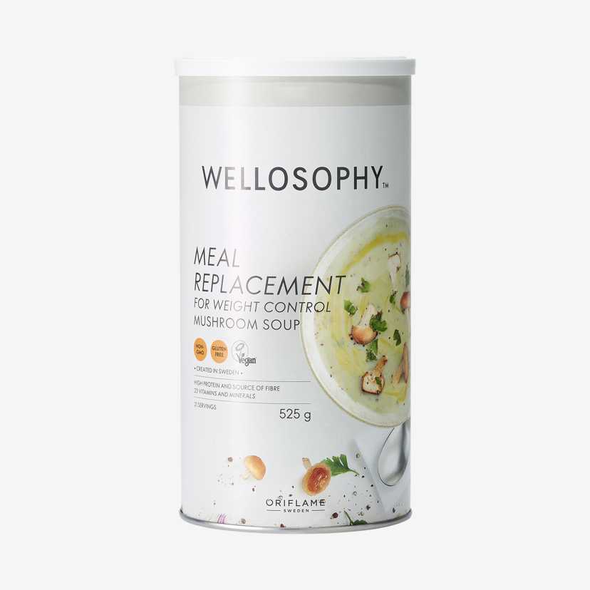 سوپ قارچ جایگزین وعده غذایی Wellosophy برای کنترل وزن کد