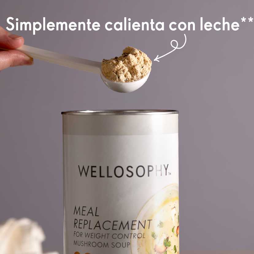 سوپ قارچ جایگزین وعده غذایی Wellosophy برای کنترل وزن کد